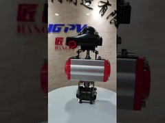 Valvola a sfera a filo 3PC azionata da attuatore pneumatico WCB NPT BSP