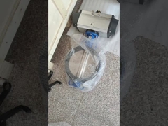 Valvola a farfalla tipo wafer in acciaio inossidabile con rivestimento in PTFE e attuatore pneumatico